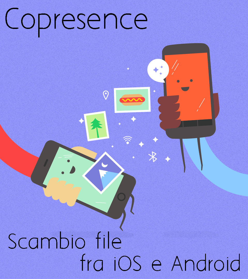 Come scambiare file, foto e video fra dispositivi iOS e Android? Con Copresence!