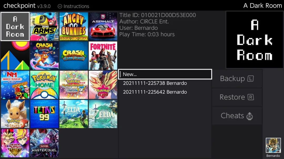 Checkpoint 5.0.0: script, cloud e cheat per 3DS e Switch